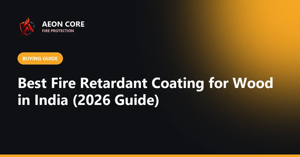 Best Fire Retardant Coating for Wood in India (2026 Guide)