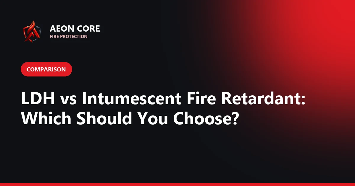 LDH vs Intumescent Fire Retardant Coatings: Which Is Better?