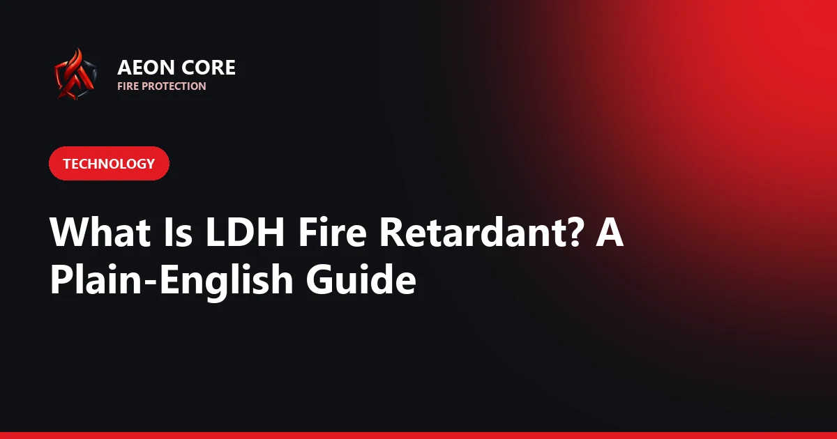 What Is LDH Fire Retardant? How Layered Double Hydroxide Stops Fire