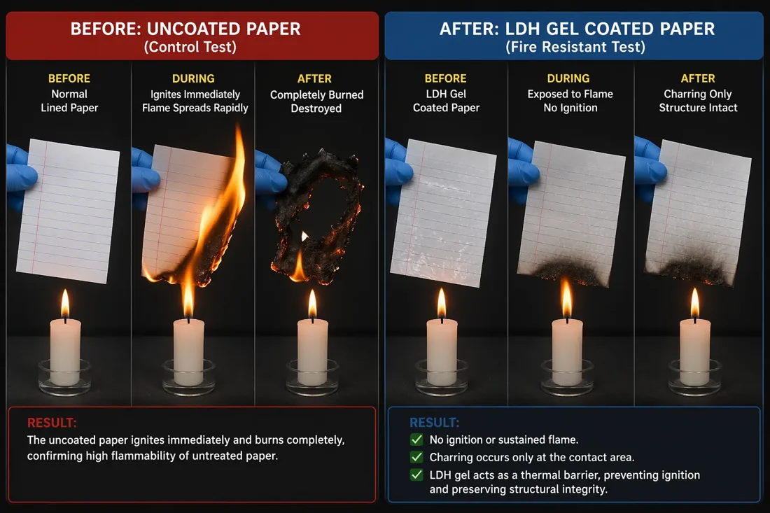 Aeon Core Paper Fire Test demonstration